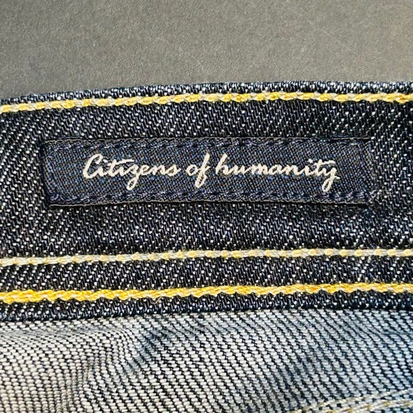 Citizens of Humanity Bootcut Jeans Sz 24 Studded Pocket USA Made Distressed - Picture 7 of 16